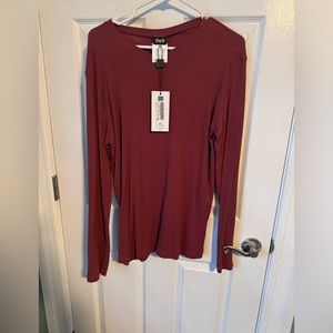 Men’s Dolce and Gabbana Maroon long sleeve shirt